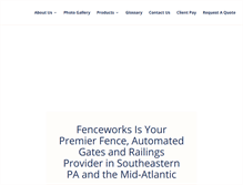 Tablet Screenshot of fenceworks.net